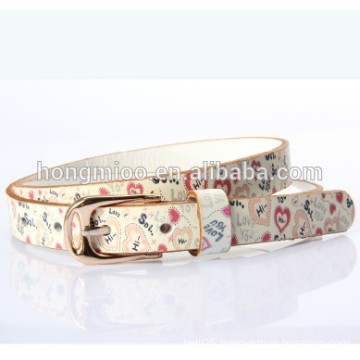 sexy drawing printing genuine leather belt stone fawn embossing belt dynamic dance belt street culture